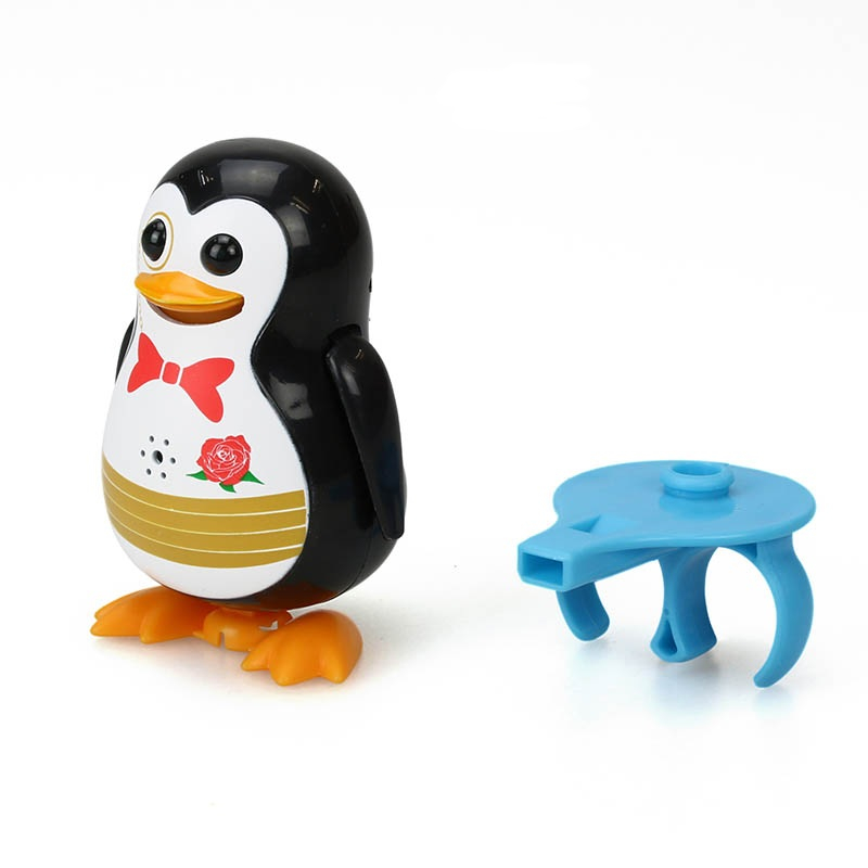Интерактивная игрушка Пингвин с кольцом Черный
