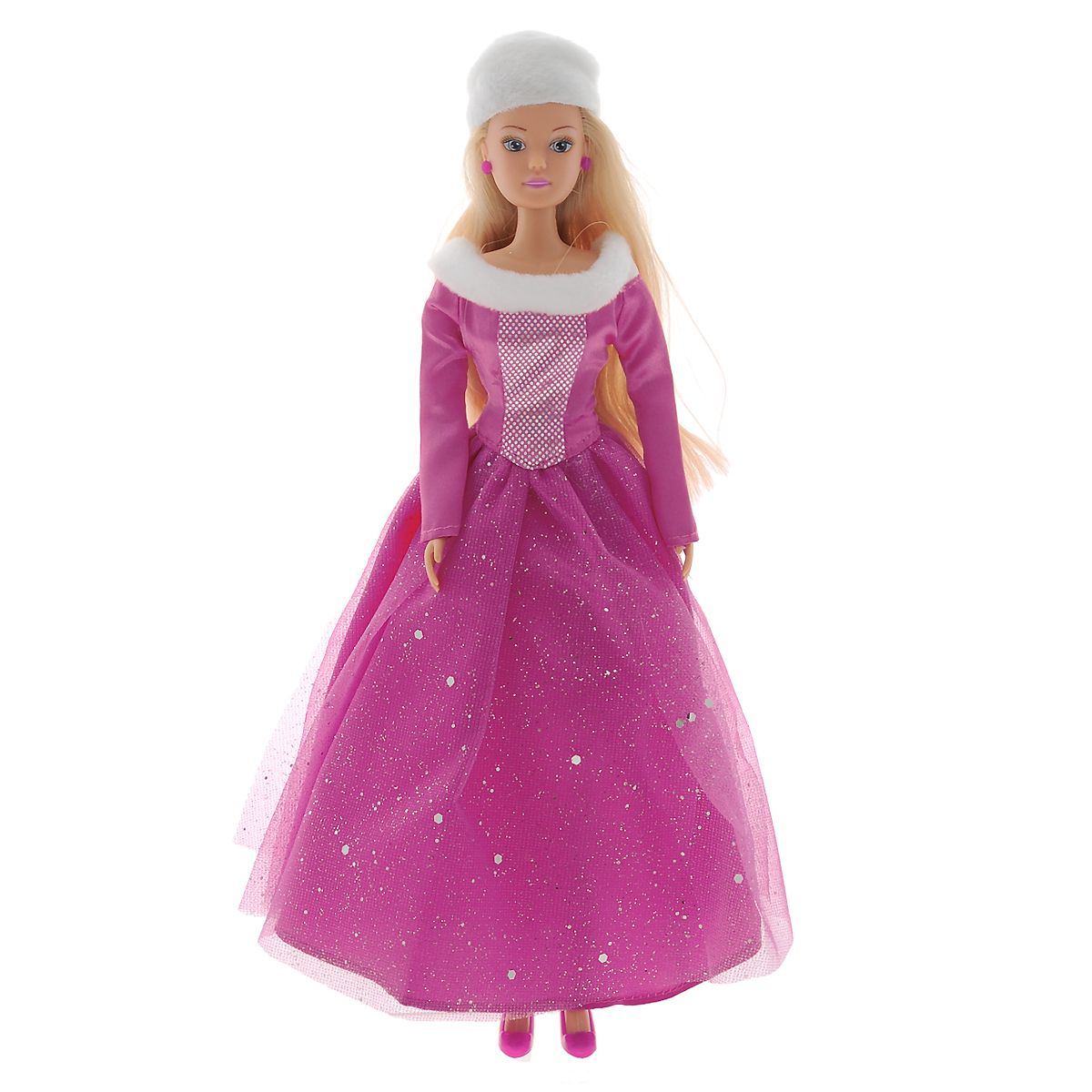 Кукла Штеффи Зимняя принцесса в розовом платье, 29 см