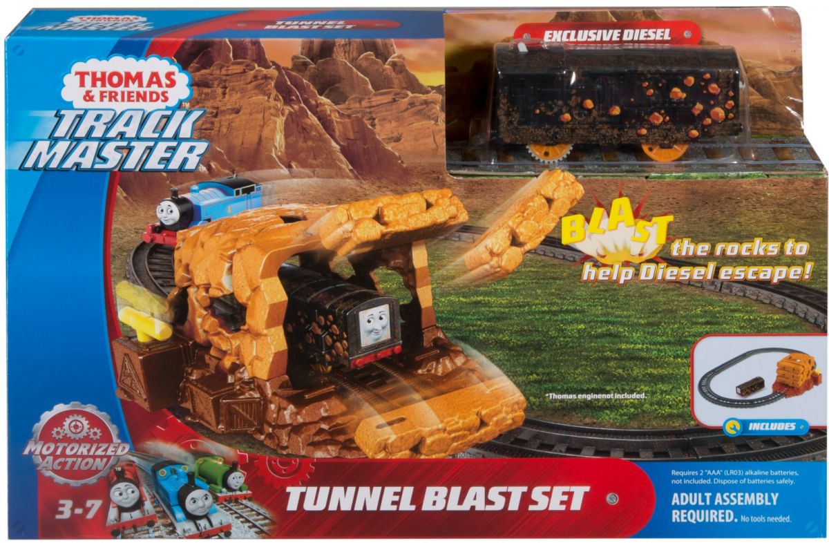 Игровой набор для построения железной дороги 2 в 1 Взрыв в туннеле