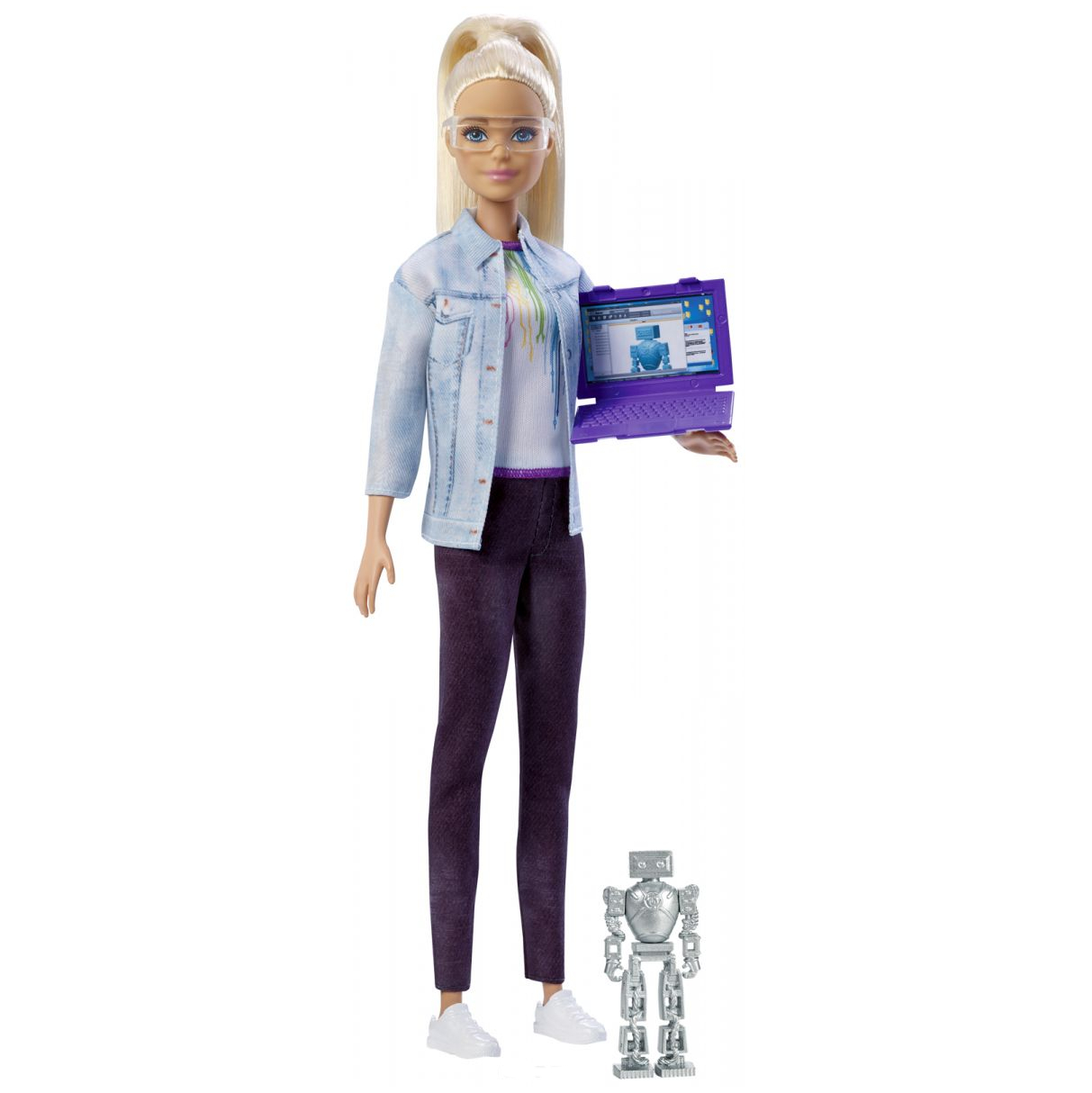 Игровой набор кукла блондинка Робототехник