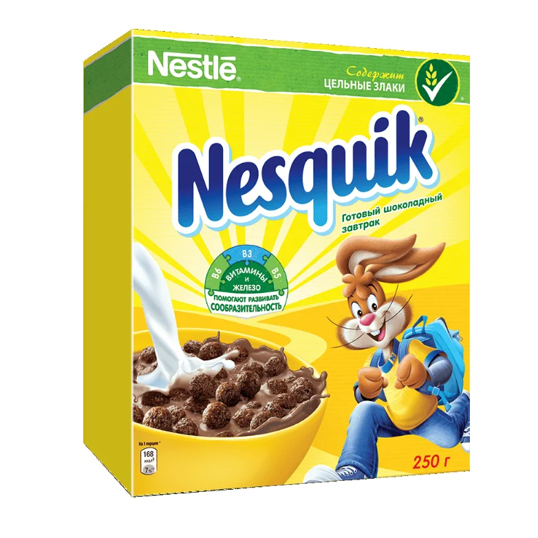 Готовый шоколадный завтрак Nesquik - 250 г (коробка)