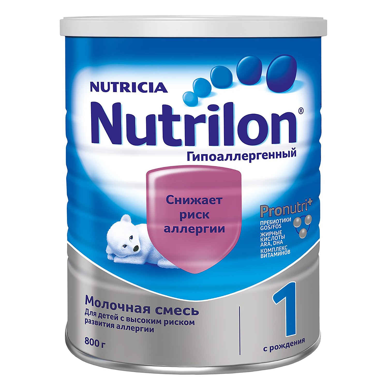 Детская смесь Nutrilon 1 Гипоаллергенный с 0 м - 800 г