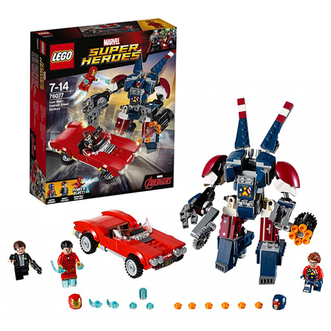 Lego Super Heroes 76077  Стальной Детройт наносит удар