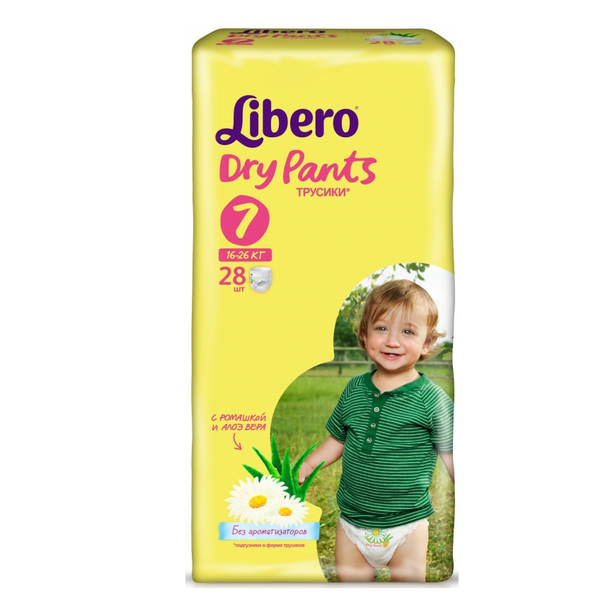 Трусики Libero Dry Pants 7 (16-26 кг) - 28 шт
