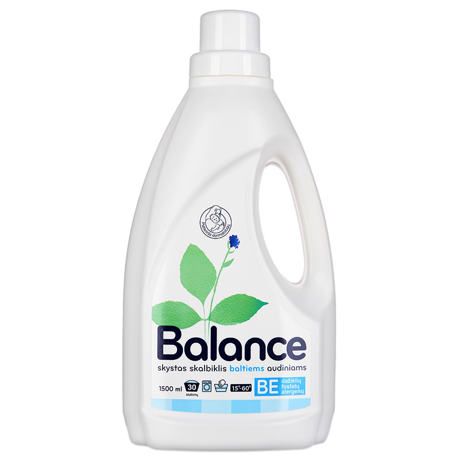 Средство Balance гипоаллергенное жидкое для стирки белого белья на 30 стирок - 1,5 л
