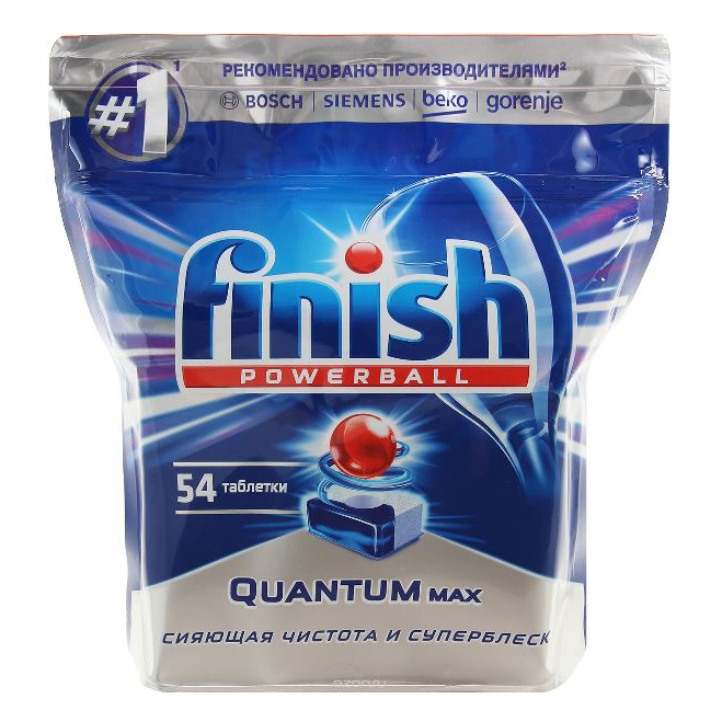 Finish Quantum Max таблетки (original) для посудомоечной машины - 54 шт