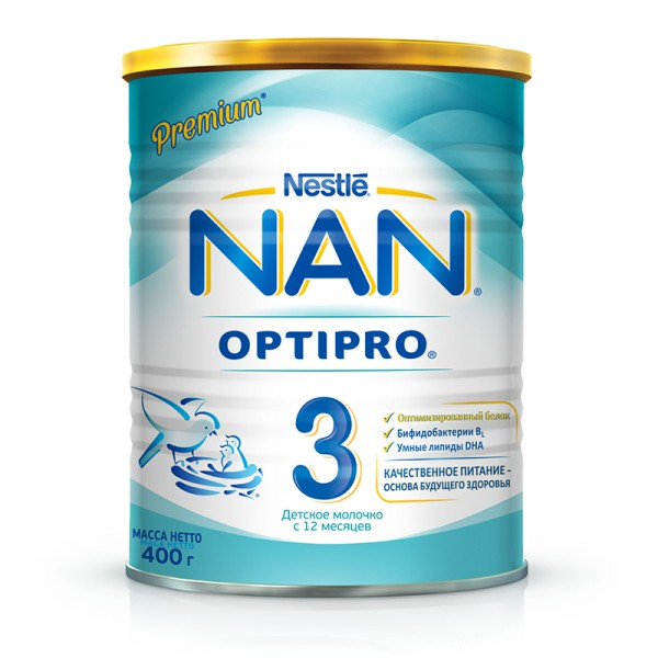 NAN 3 Optipro детское молочко - 400 г
