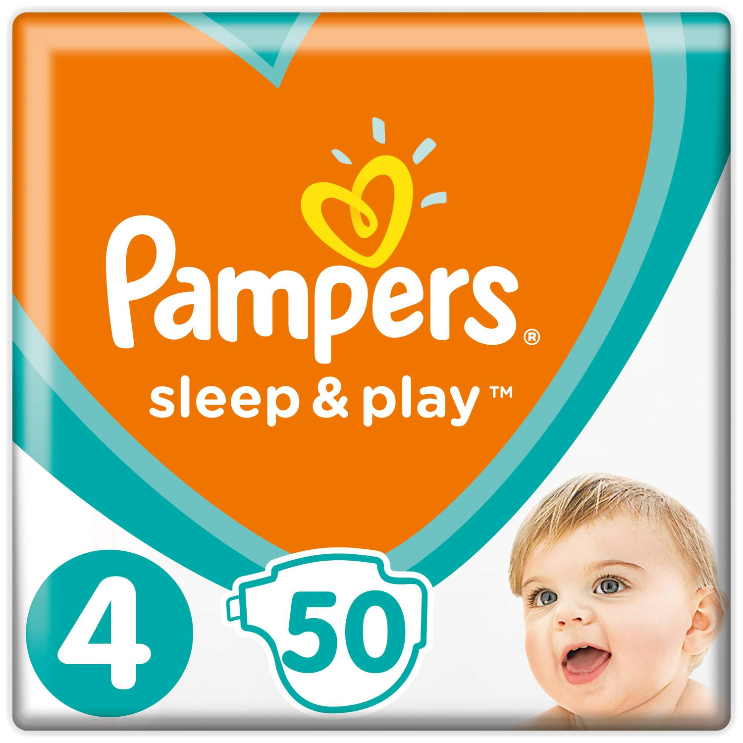 Подгузники Pampers Sleep & Play 4 (9-14 кг) - 50 шт