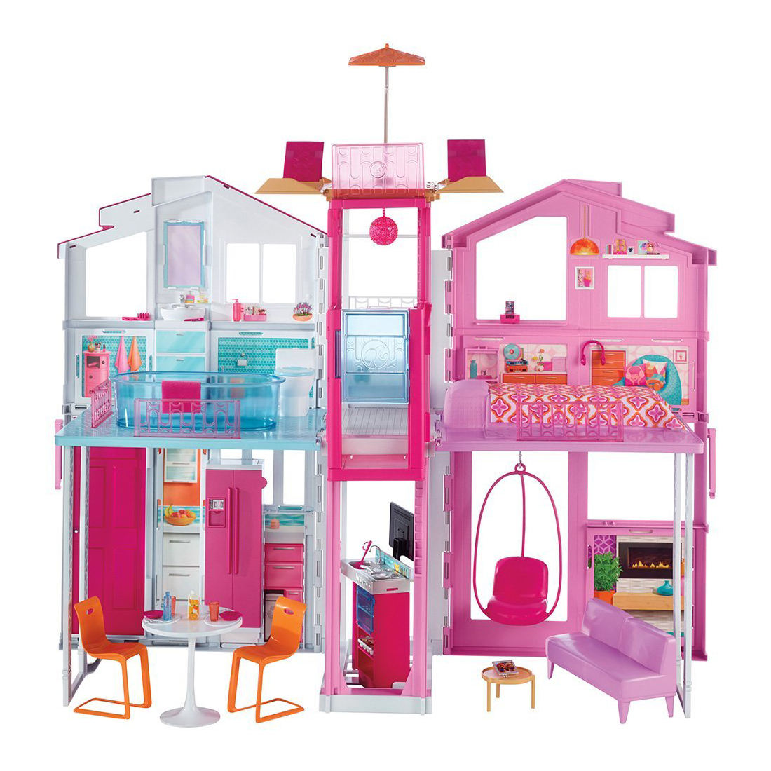 Игровой набор Барби - Городской дом Малибу - Кукольный домик