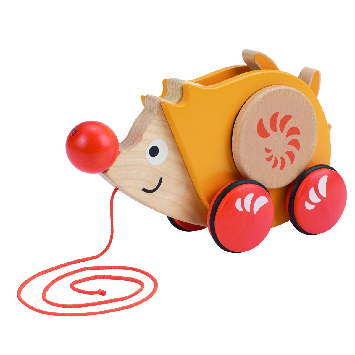 Игрушка развивающая деревянная каталка "Ежик"
