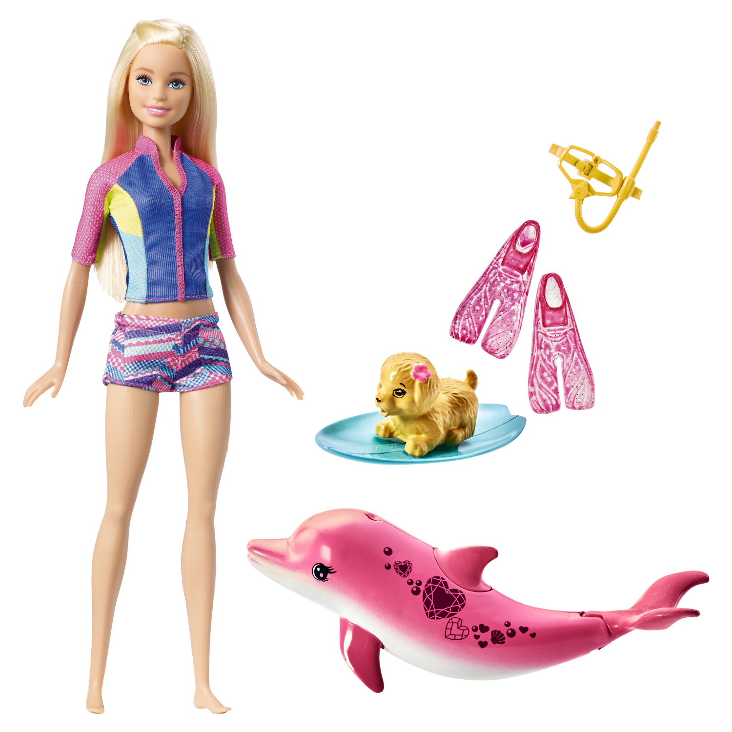 Кукла Морское приключение с дельфином FBD63