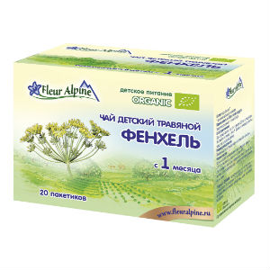 Чай детский травяной Органик Фенхель - 20 пакетиков по 1,5 г