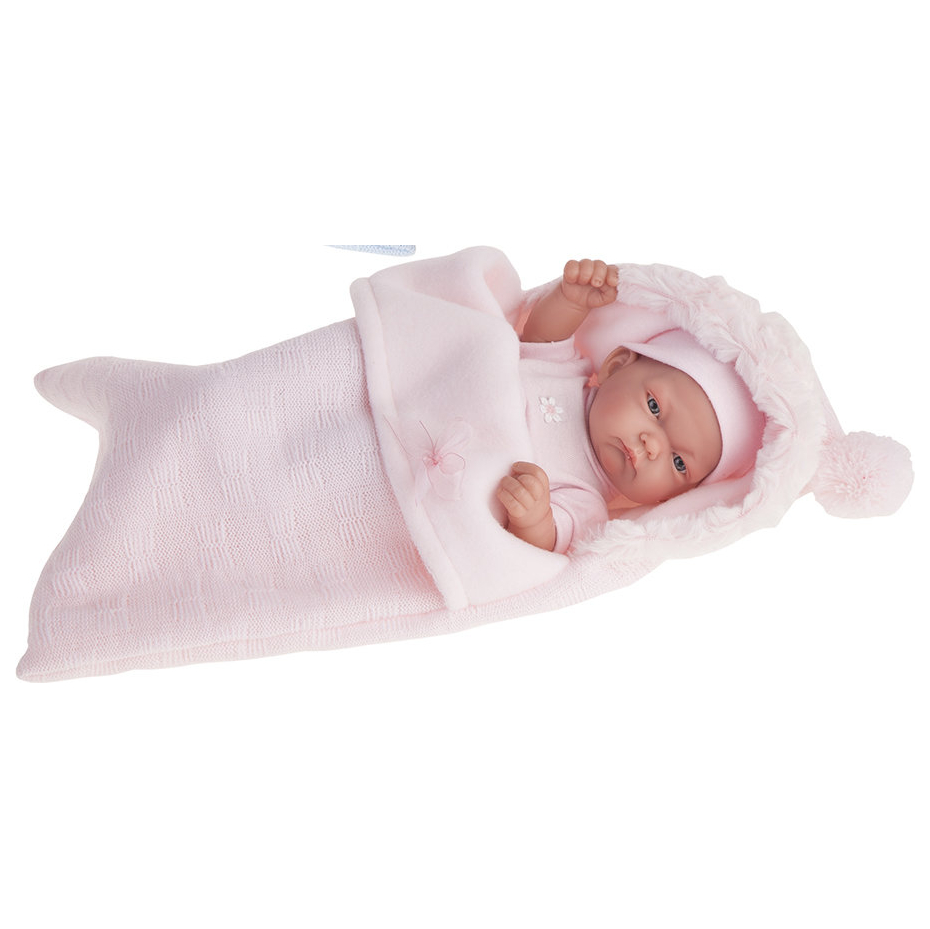 Кукла-младенец Карла в розовом конверте 26 см
