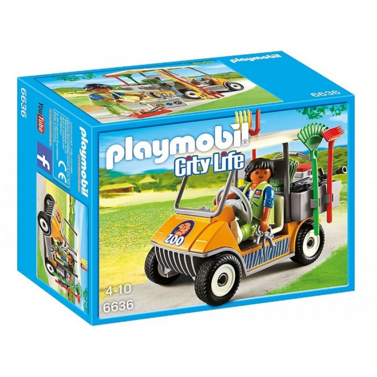 Конструктор Playmobil Зоопарк Электрокар для зоопарка