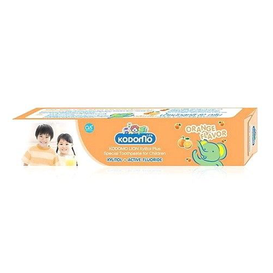 Детская зубная паста со вкусом апельсина - 80 г