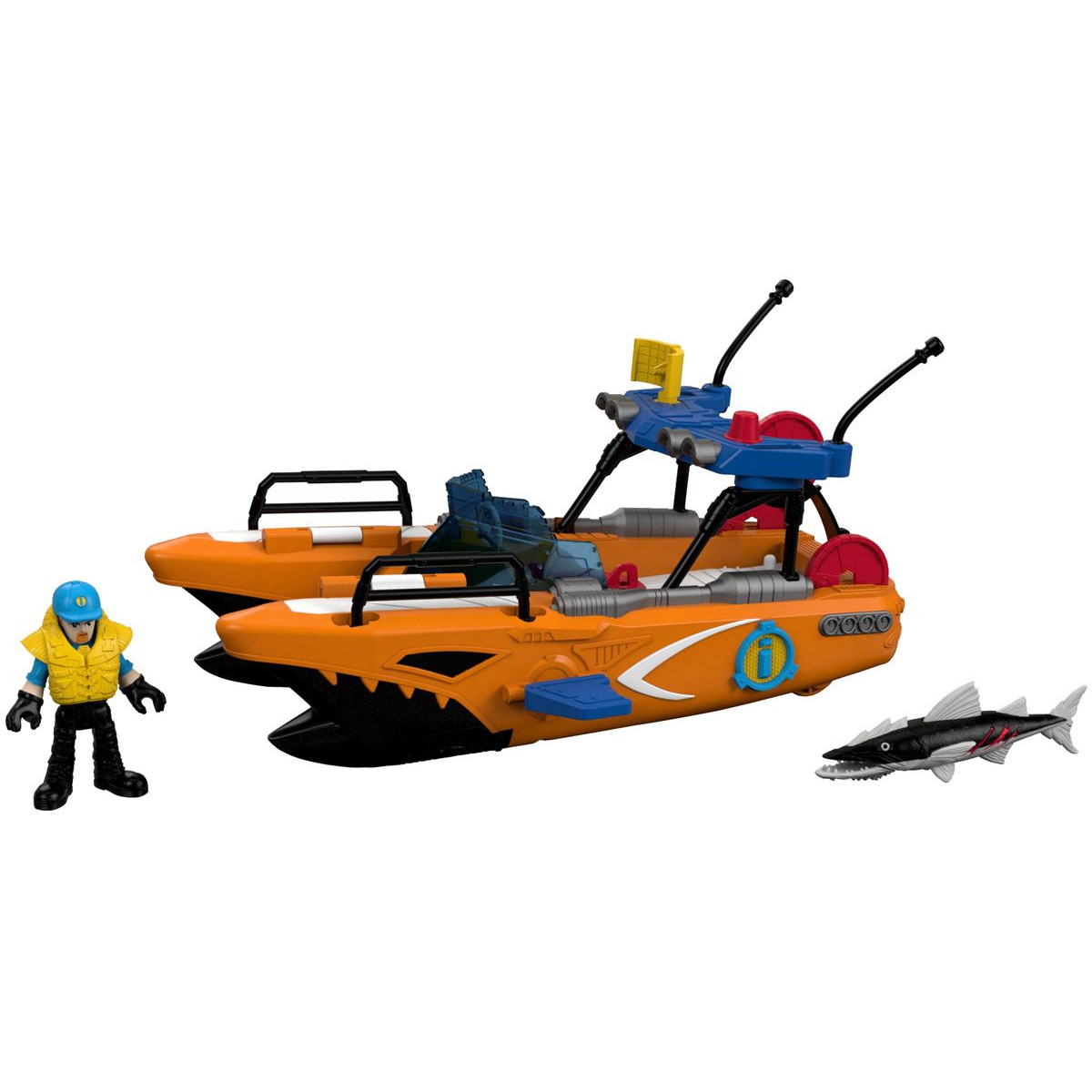 Игровой набор Imaginext Спасательная турбо-лодка серия Океан