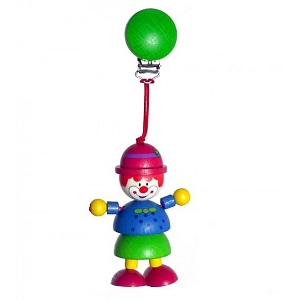 Игрушка с клипсой Цирковой клоун