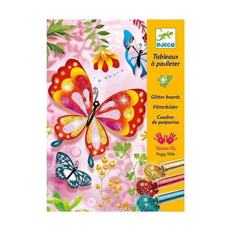 Раскраска Блестящие бабочки