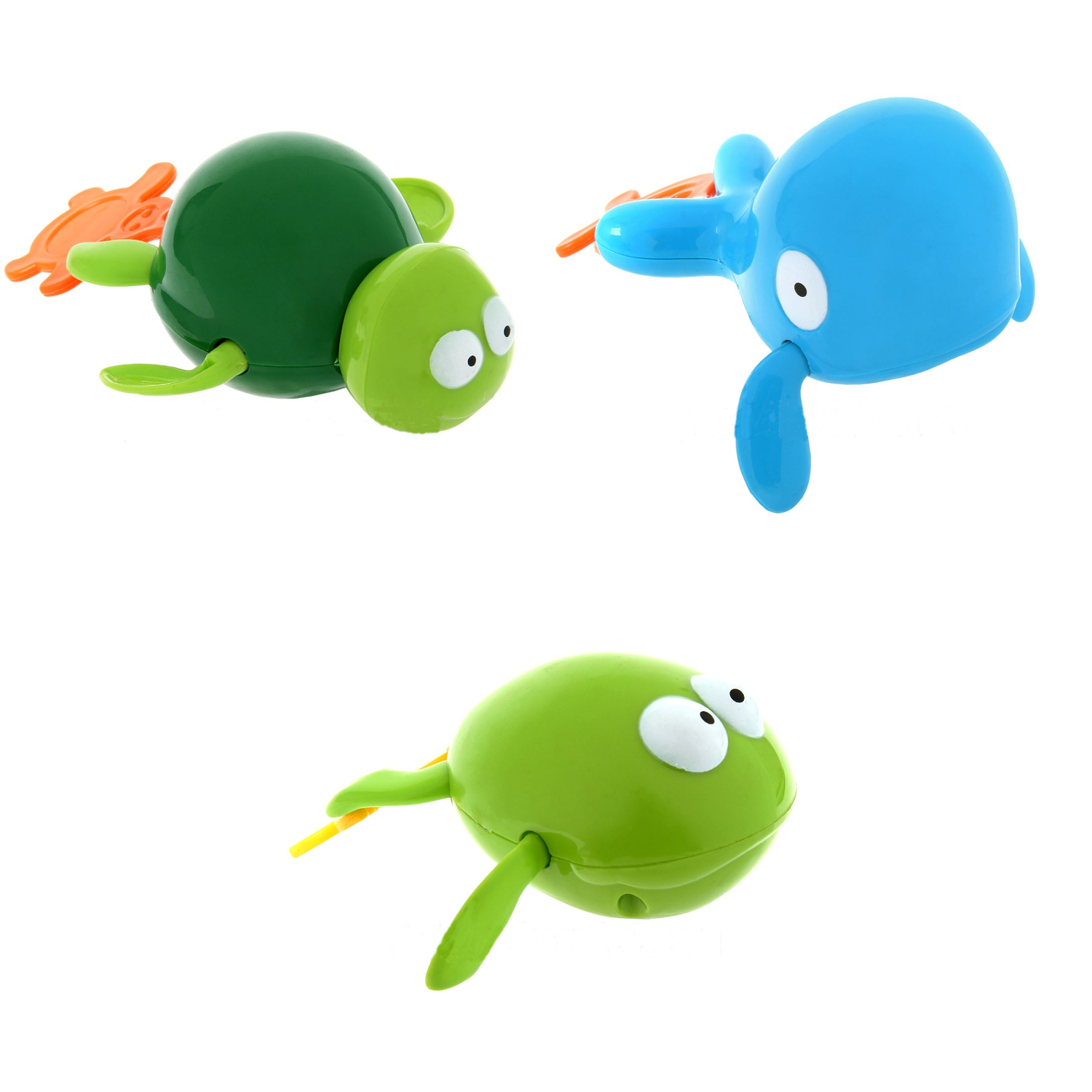 Игрушки для ванны (черепашка,кит,лягушка)