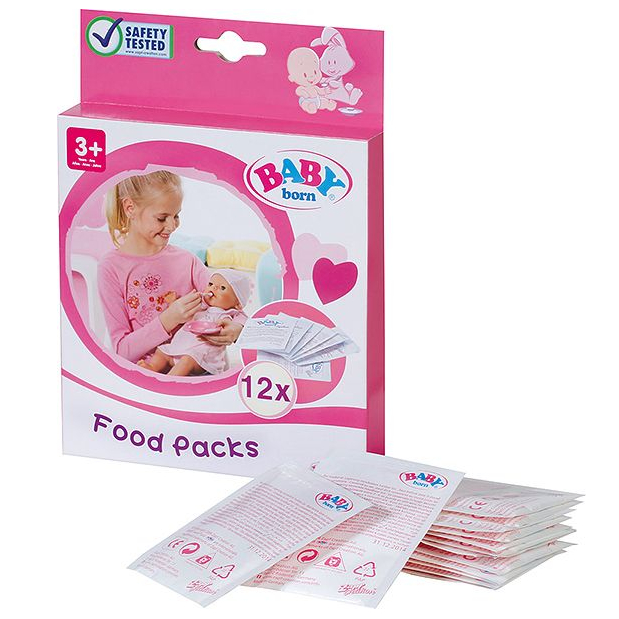 Набор Baby born Детское питание для куклы (12 пакетиков)