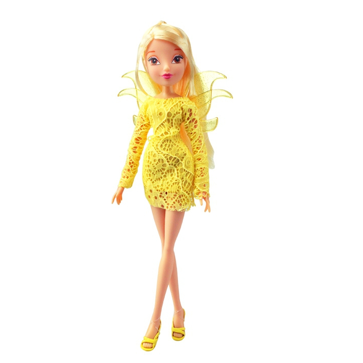 Кукла Кружева Stella блондинка, желтое платье