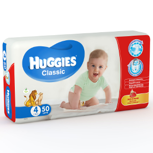 Подгузники Huggies Classic 4 (7-18 кг) - 50 шт