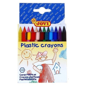 Цветные карандаши пластиковые в картонной упаковке 12 цветов