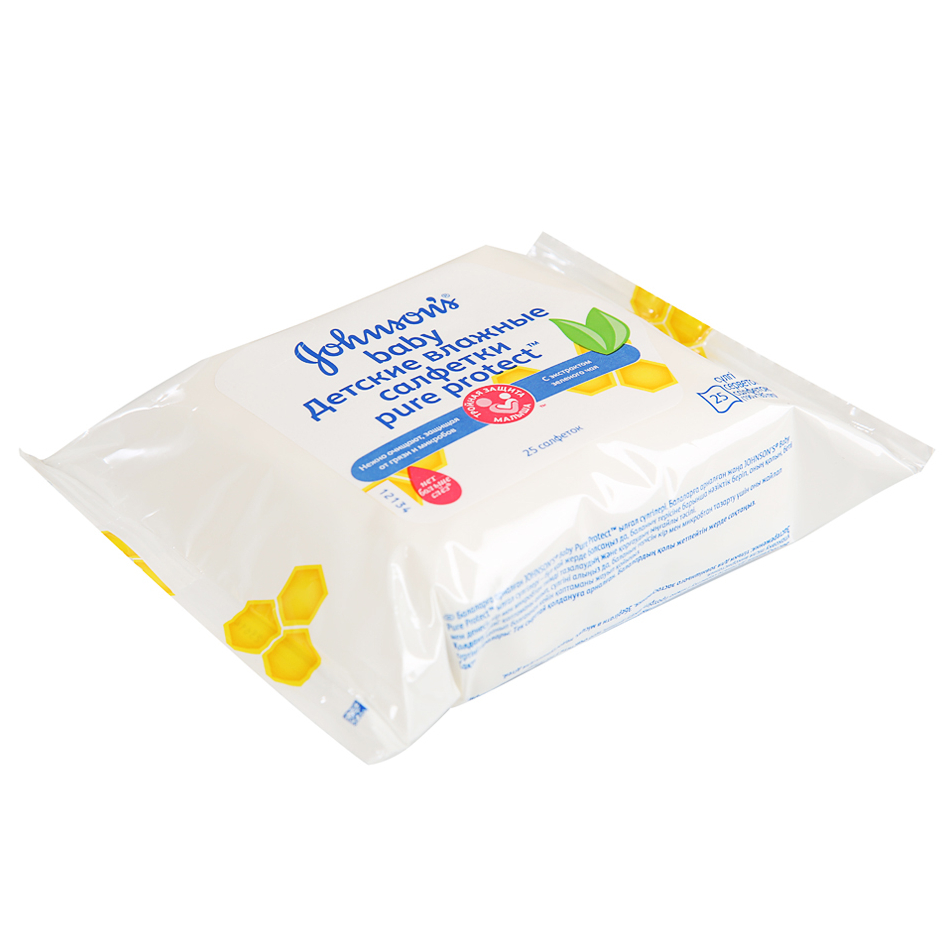 Салфетки влажные антибактериальные Pure Protect - 25 шт