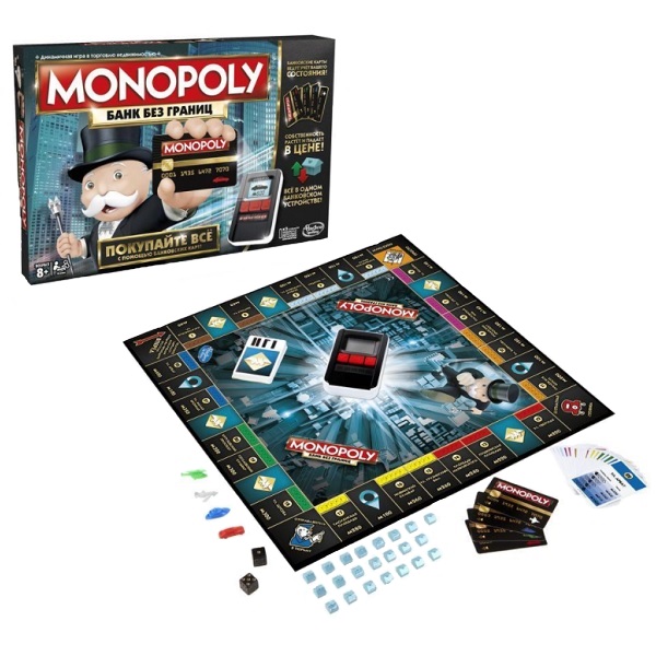 Настольная игра Монополия с банковскими картами (обновленная)