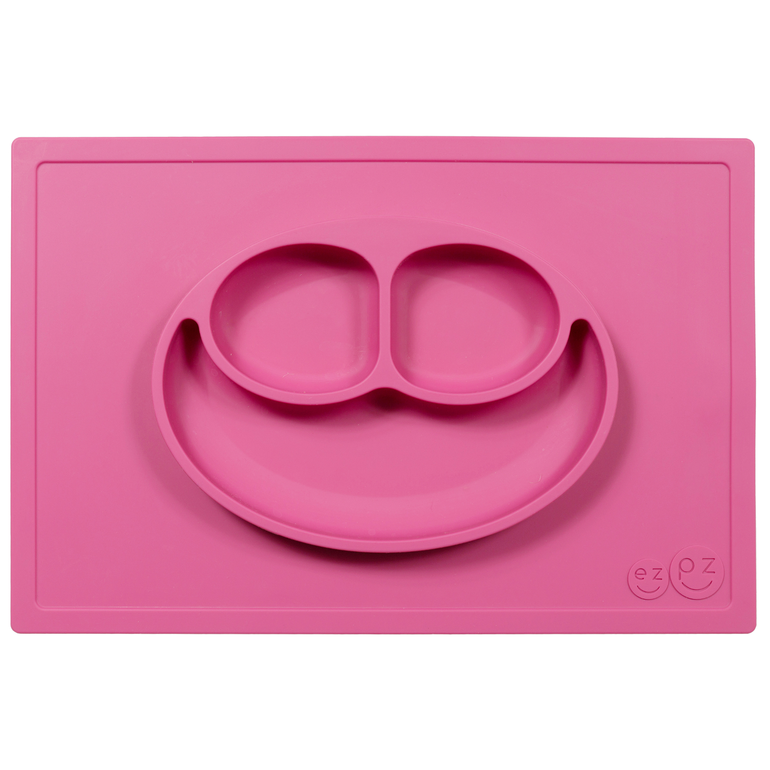 Тарелка с подставкой Happy mat (розовая)