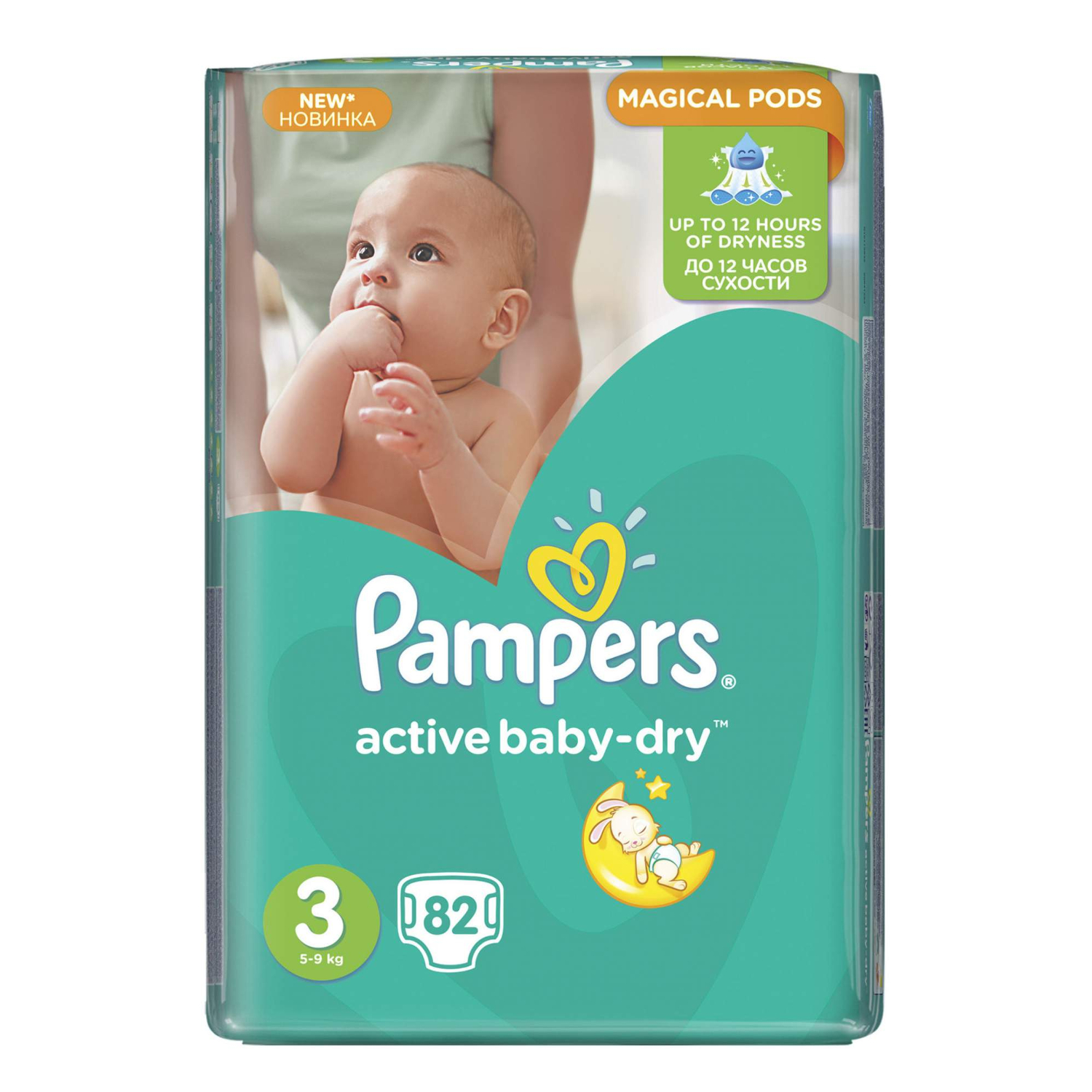 Подгузники Pampers Active Baby-Dry 3 (6-10 кг) - 82 шт
