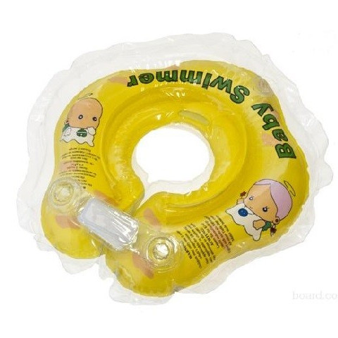 Круг на шею для купания малышей (желтый полуцвет) от 3 кг