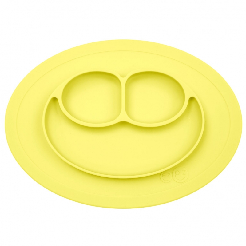 Тарелка с подставкой Mini mat (лимонная)