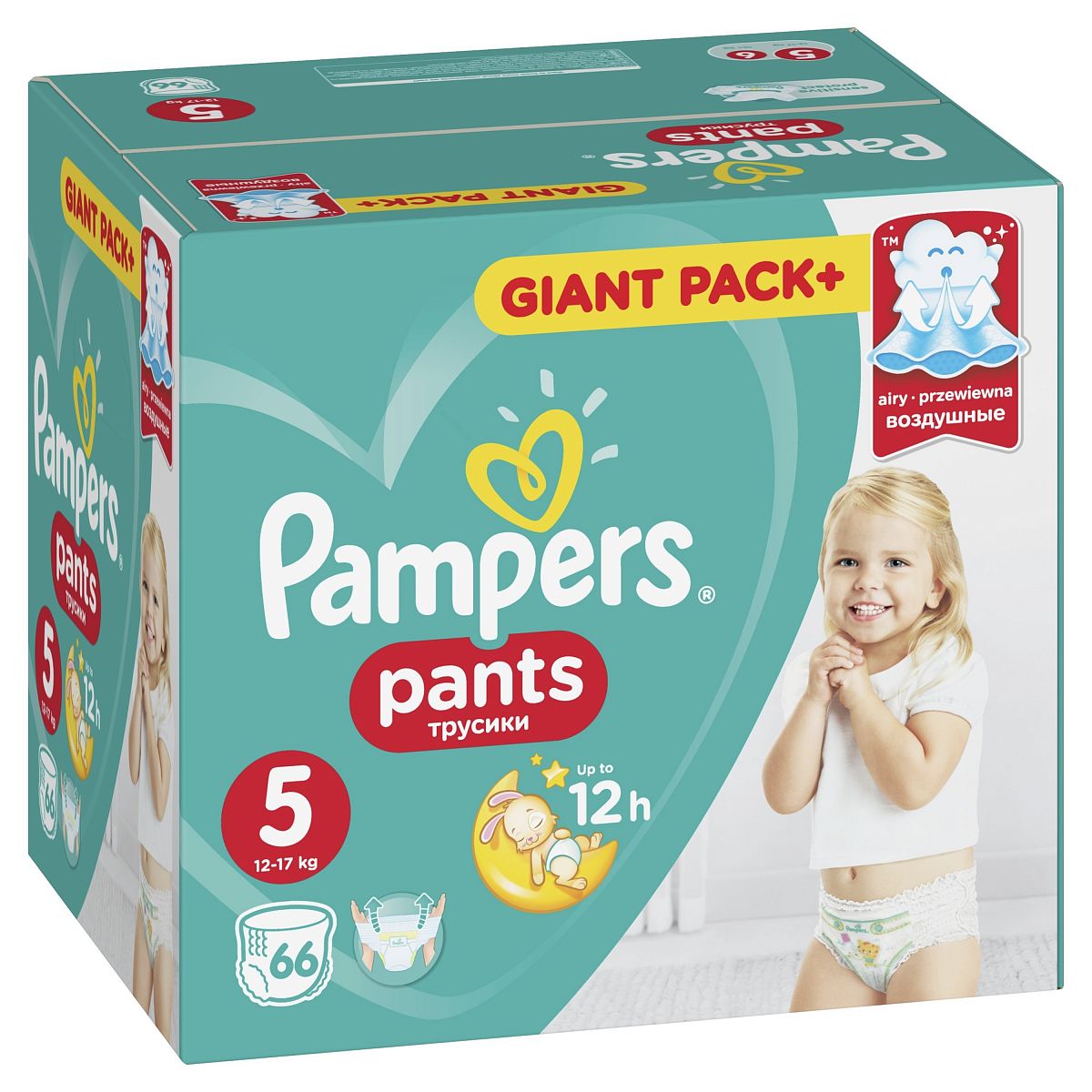 Трусики-подгузники Pampers Pants 5 (12-17 кг) - 66 шт