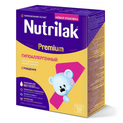 Детская смесь Nutrilak (InfaPrim) Premium гипоаллергенный 1 с 0 до 6 месяцев - 350 г