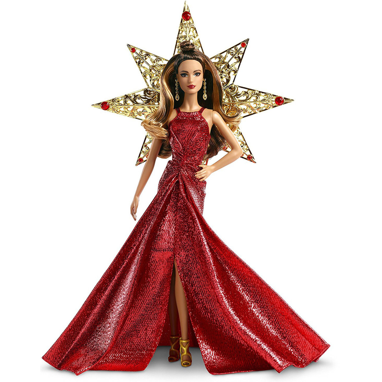 Кукла Коллекционная Праздничная в красном платье