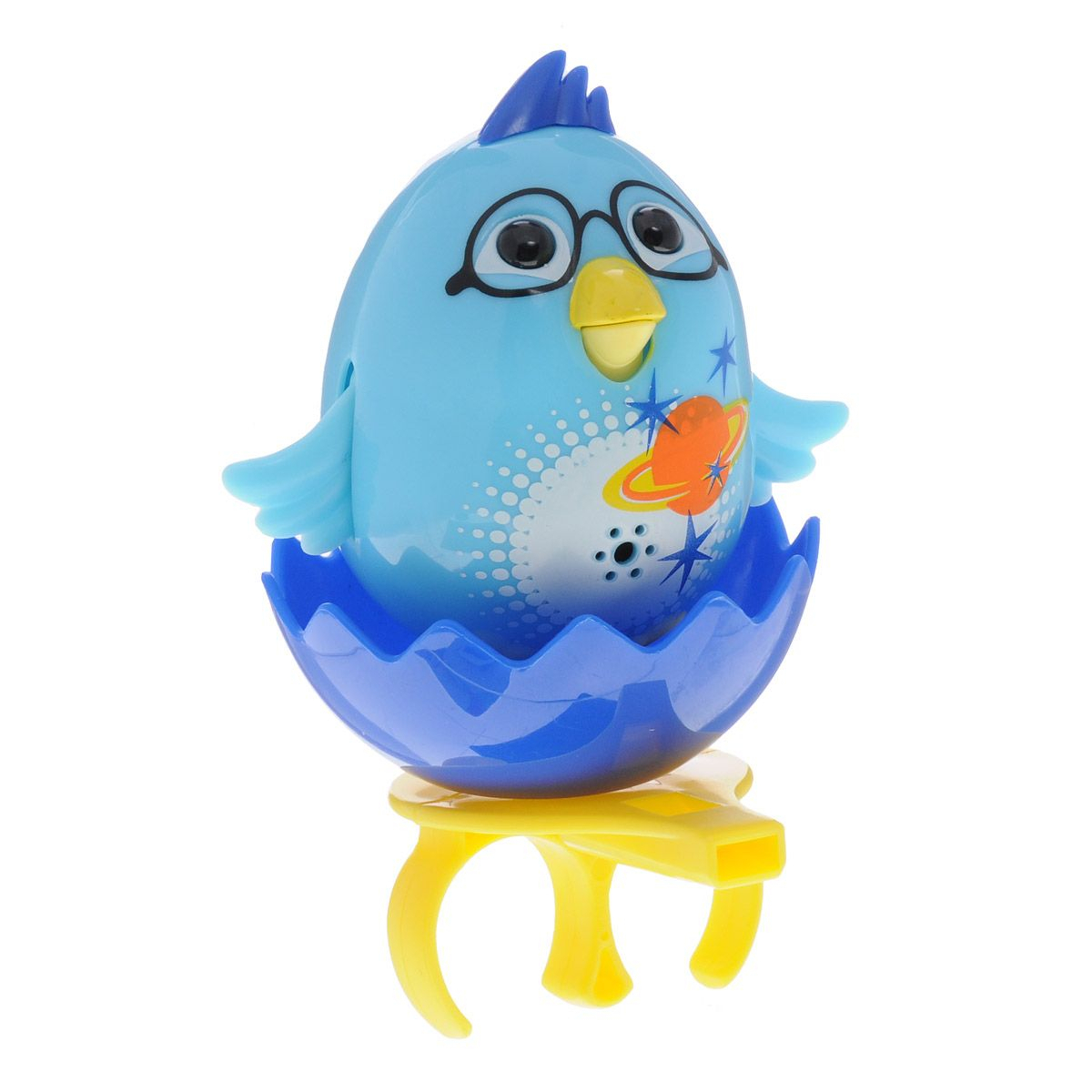 Интерактивная игрушка Поющий цыпленок с кольцом Голубой