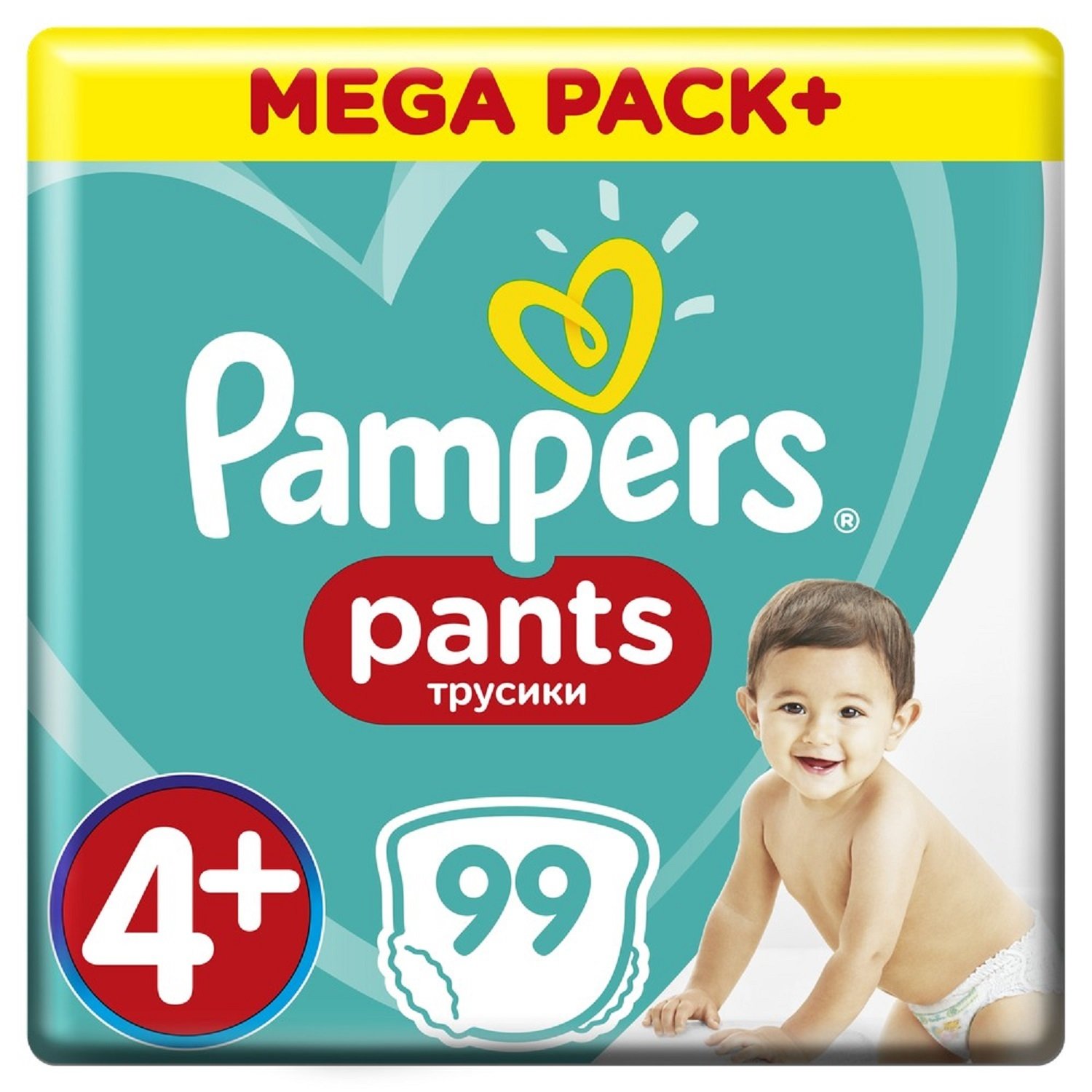 Трусики Pampers Pants 4+ (9-15 кг) - 99 шт