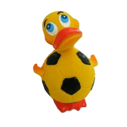 Латексная игрушка Утенок-футбольный мяч 715
