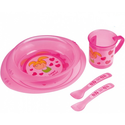 Набор посуды (розовый)