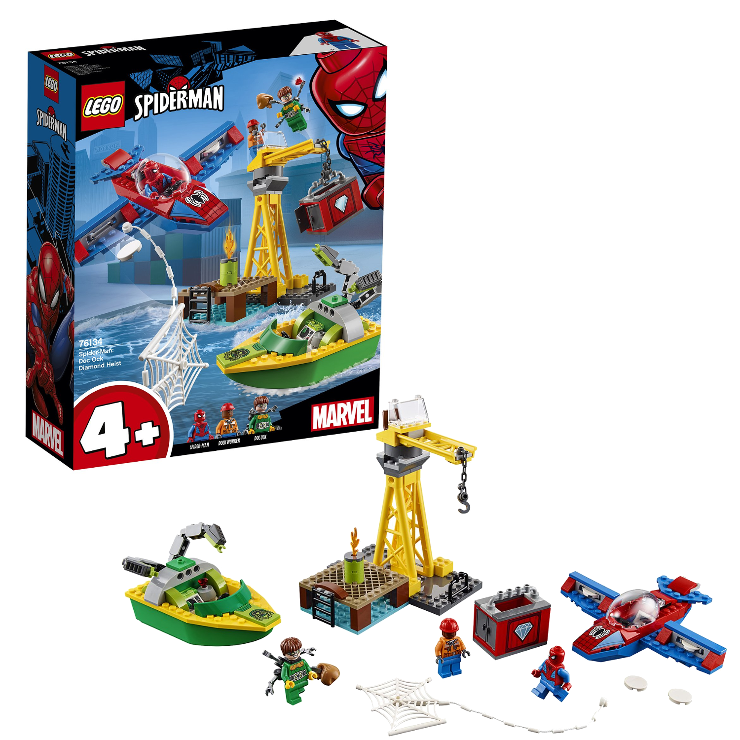 Lego Super Heroes 76134 Человек-Паук: похищение бриллиантов Доктором Осьминогом