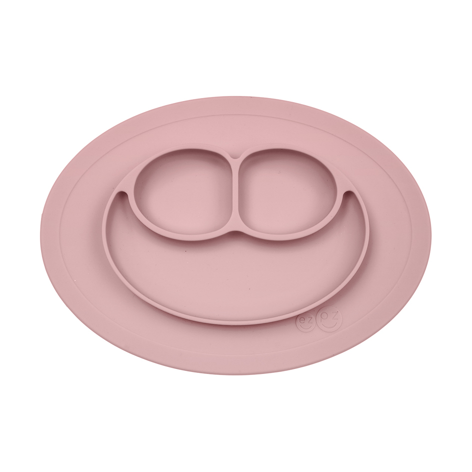 Тарелка с подставкой Mini mat (нежно-розовая)