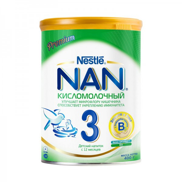 NAN 3 Кисломолочный детский напиток с 12 месяцев - 400 г