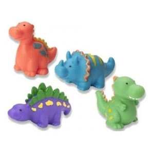 Игрушки для ванны Динозаврики (4 шт в сумке)