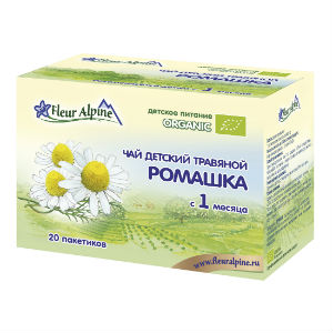 Чай детский травяной Ромашка с 1 месяца - 20 пакетиков по 1 г