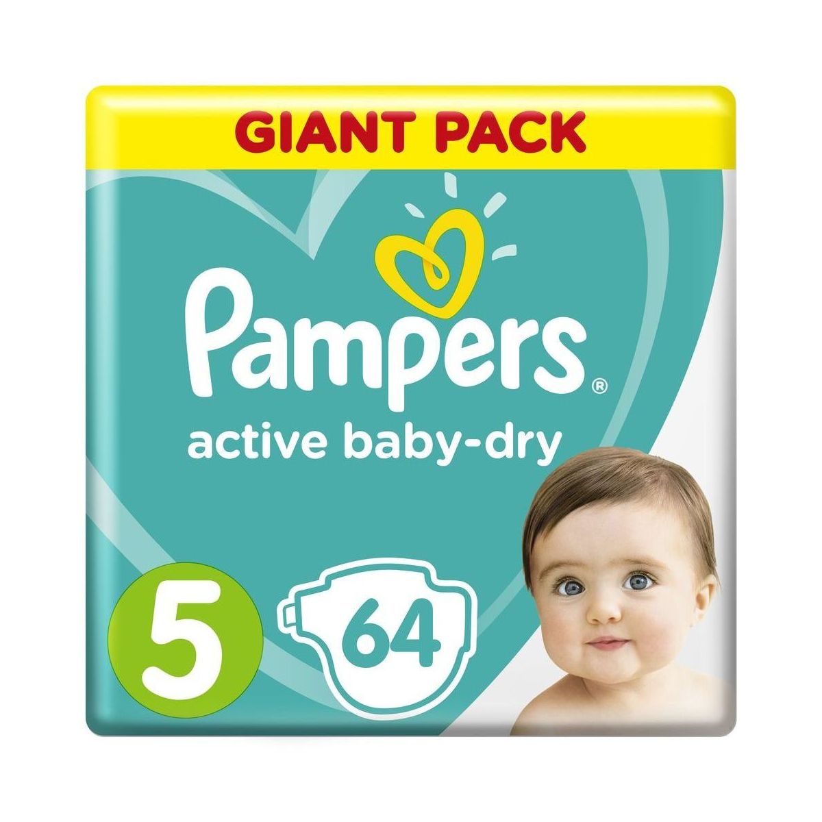 Подгузники Pampers Active Baby-Dry 5 (11-16 кг) - 64 шт