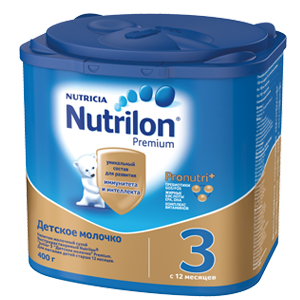 Детское молочко Nutrilon 3 Premium с 12 месяцев - 400 г