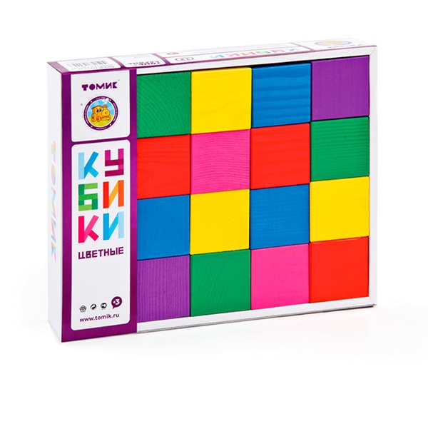 Кубики Цветные 20 шт