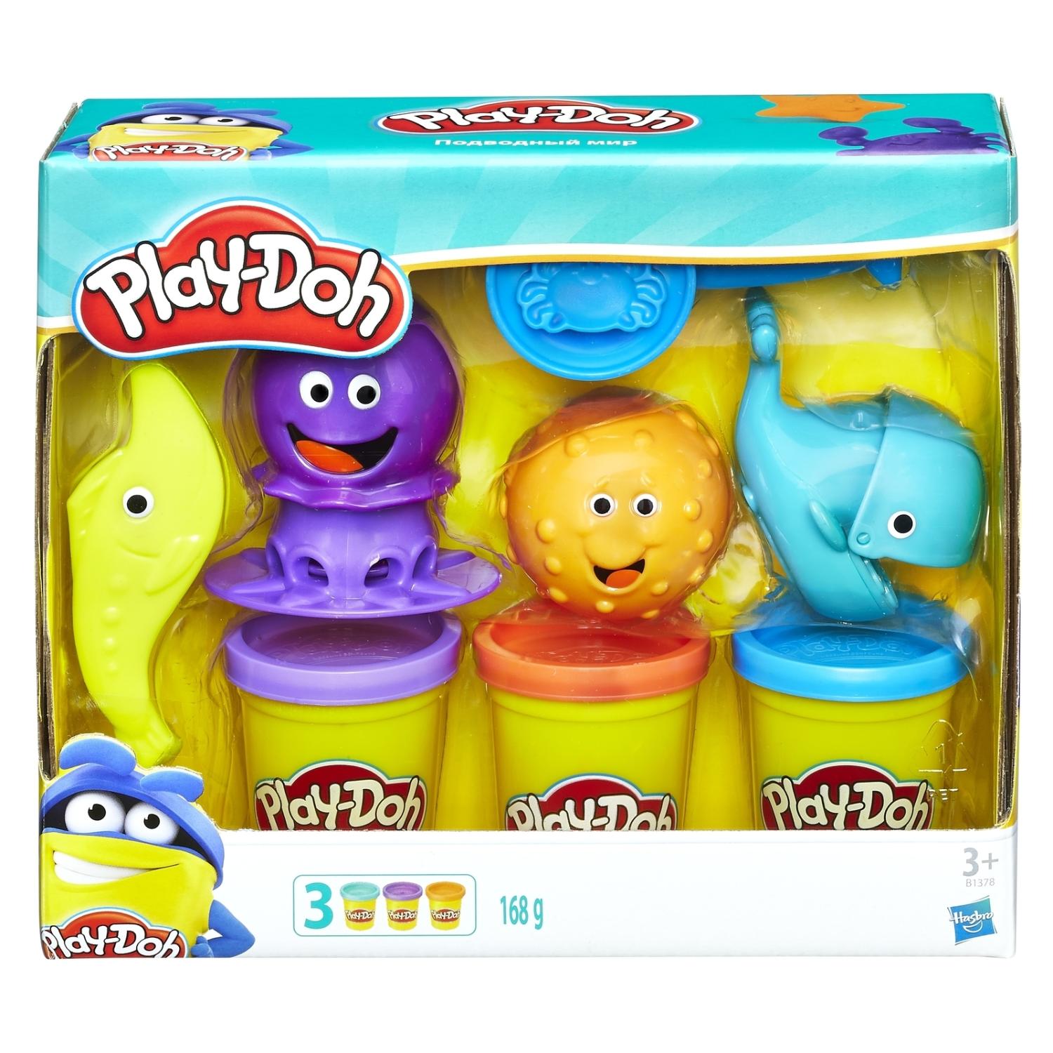Набор игровой Play-Doh Подводный мир 3 цвета