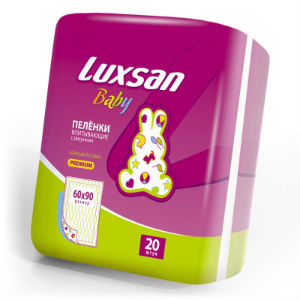 Пеленки впитывающие с рисунком Luxsan Baby (60 x 60 см) - 20 шт
